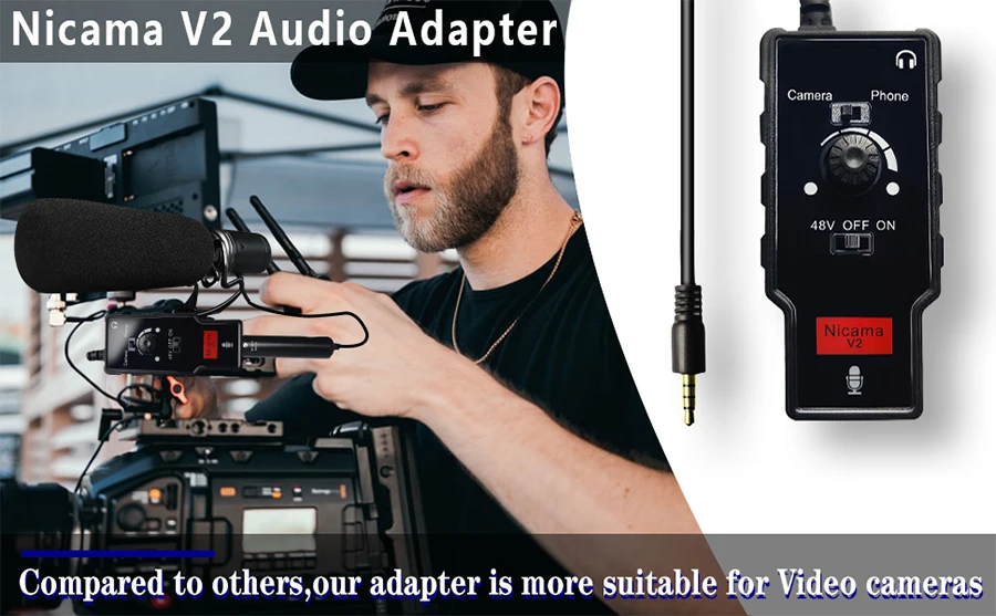 com 48v phantom power mic acessórios amplificador