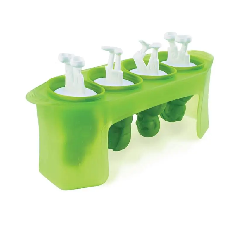 

Silicone Zombie Popsicle Mold Skull Ice Cream Mold Popsicle Mold Summer Ice Pop Molds Set of 4 Popsicle Makers with Sticks