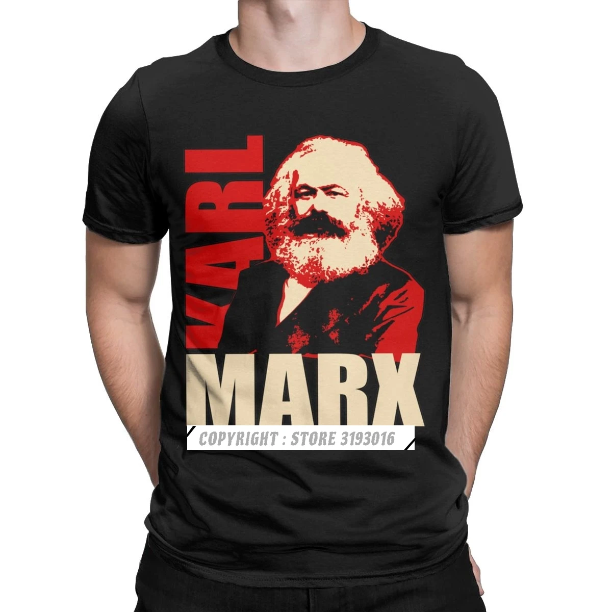 Autumn Winter Fashion Tshirts Karl Marx Socialist T Shirts Communism Premium Cotton Tops Fashion O Neck Male T-Shirts