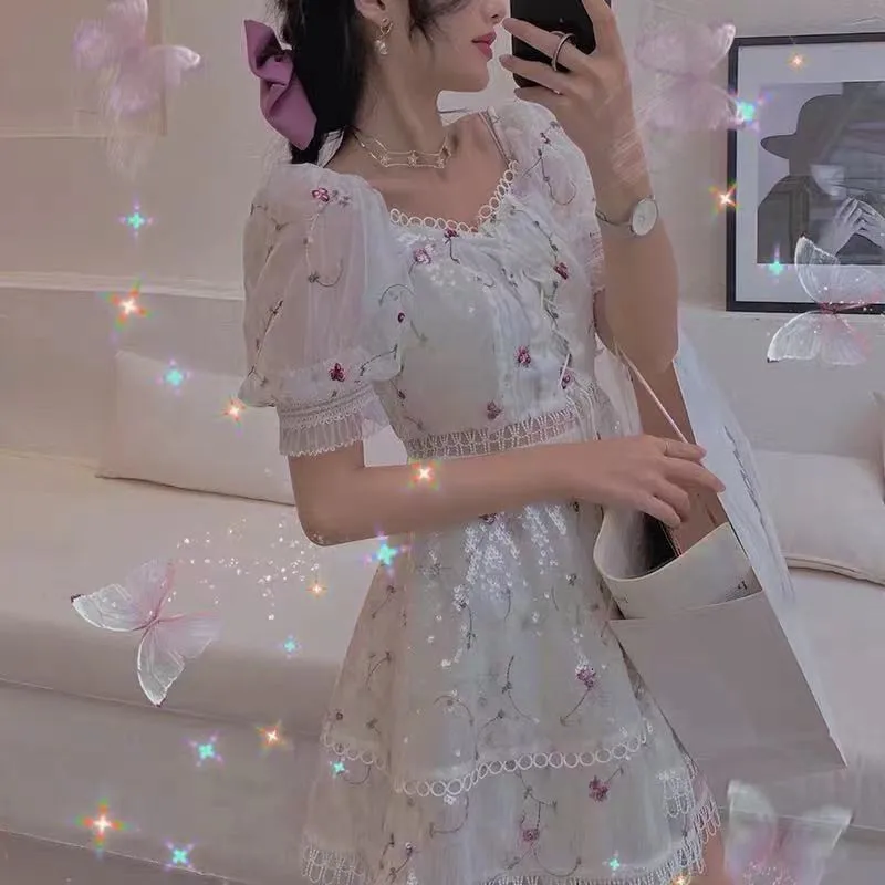 

LF1 Dress Women Green Summer Hollow Out Sexy Sleeveless Spaghetti Strap Beach Midi Dresses Party