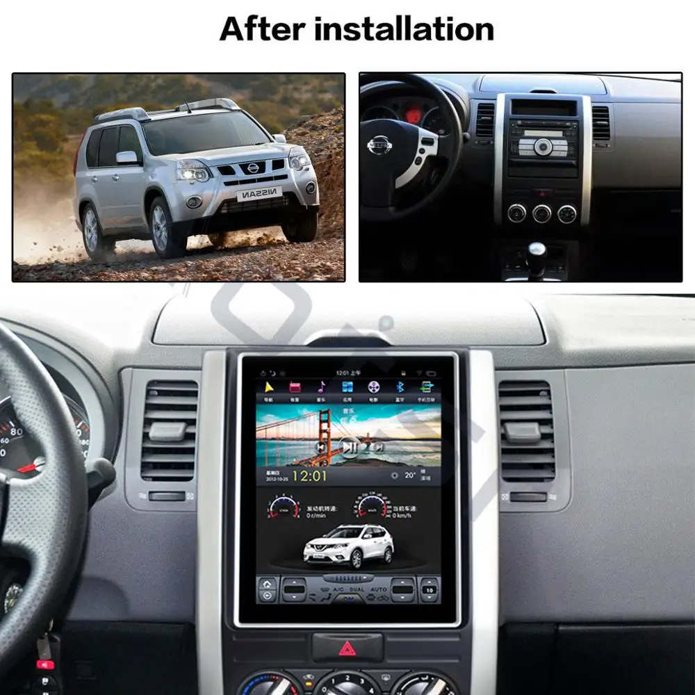 Автомобильная Мультимедийная система Android 8 1 Tesla Car для NISSAN X-TRAIL Qashqai 2007-2014 Камера
