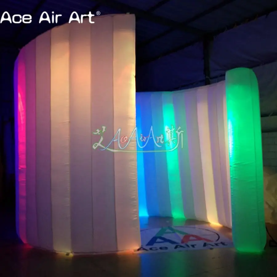 売却 結婚式のイベントやパーティーのためのスパイラルLEDウォールブースの背景,卸売