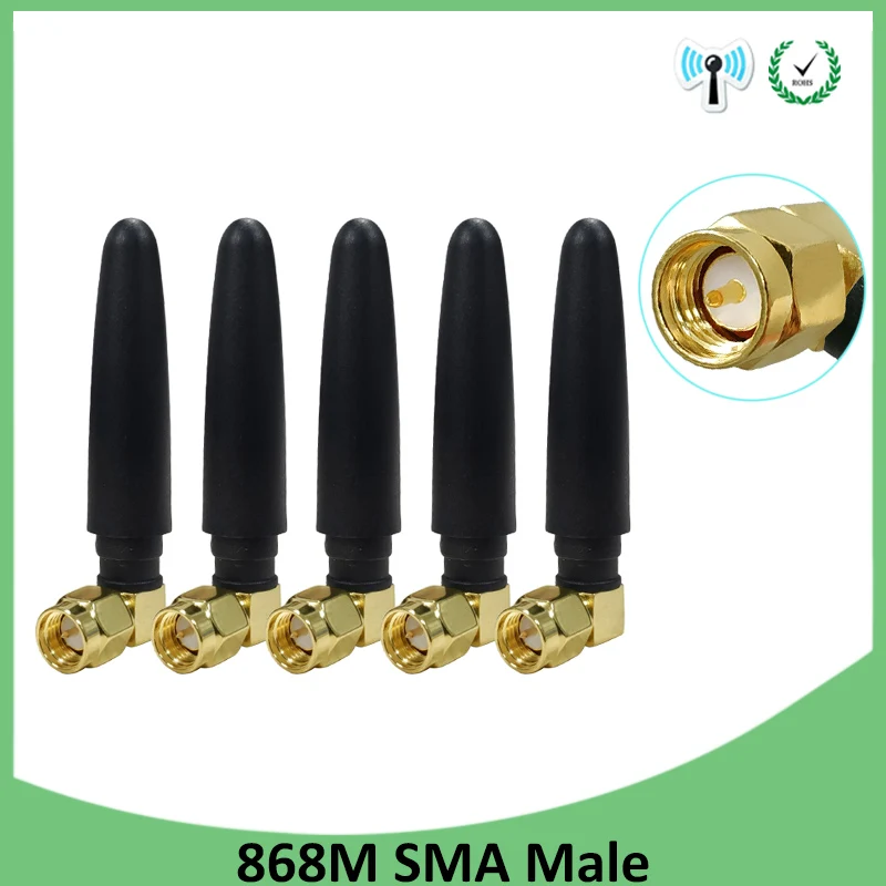 Антенна GSM 868 МГц 915 3bdi SMA Штекерный разъем антенна IOT белые маленькие антенны для