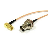 new sma male plug right angle connector switch bnc female jack convertor rg316 cable 15cm 6 adapter