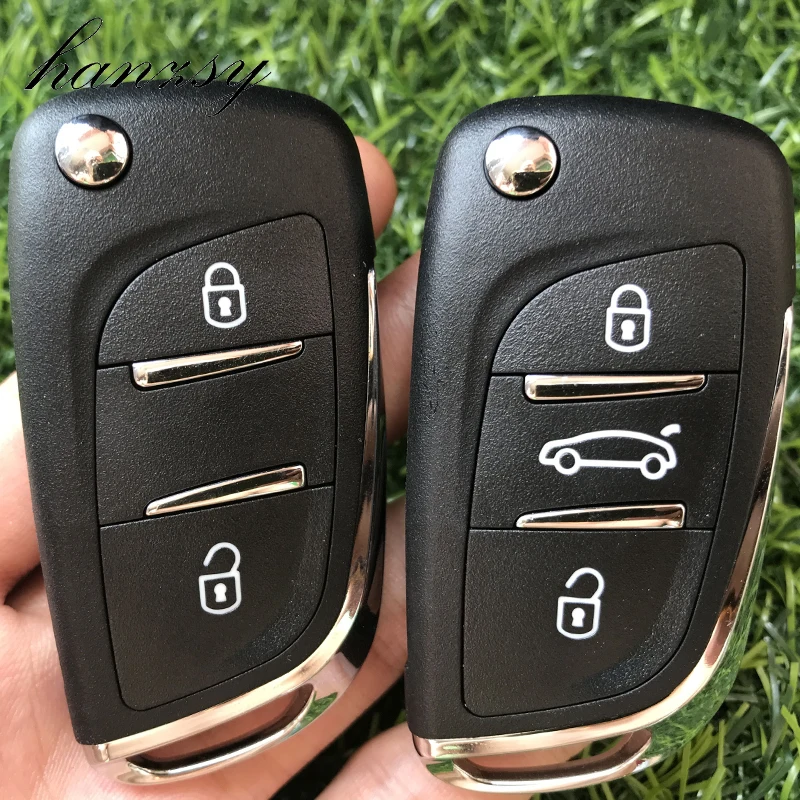 2 3 кнопки автомобильный брелок для CITROEN C5 C4 C6 C8 для PEUGEOT 406 407 408 306 607 Авто Флип ключ корпус дистанционного ключа