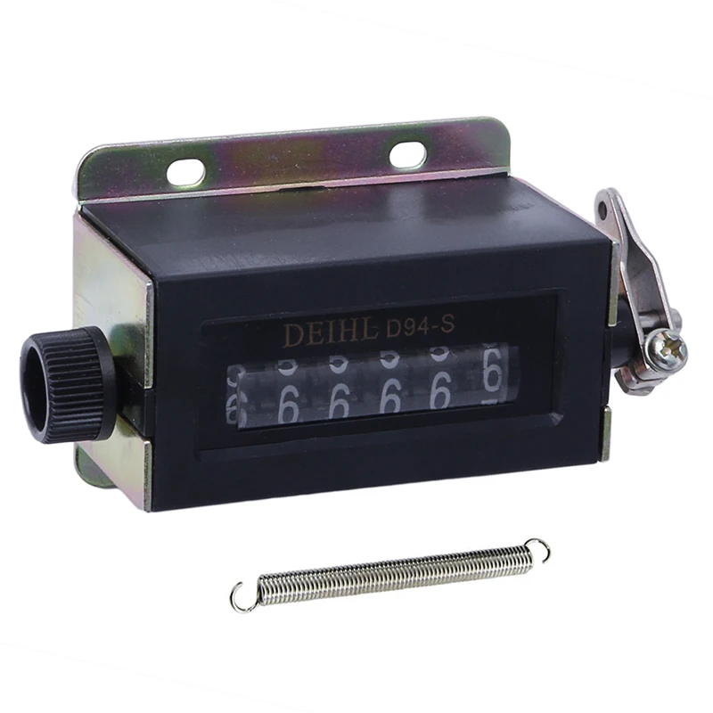 

W3JA 0-999999 6 Digit D94-S Resettable Mechanical Pulling Count Counter