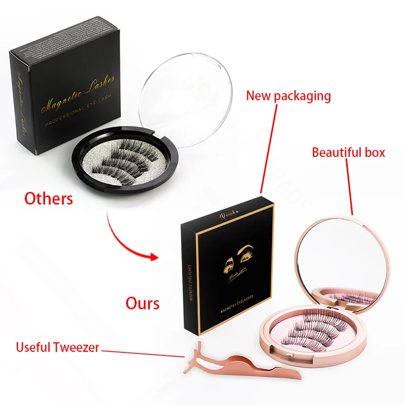 Магнитные ресницы магнитные накладные натуральные норковые 3D/6D искусственные