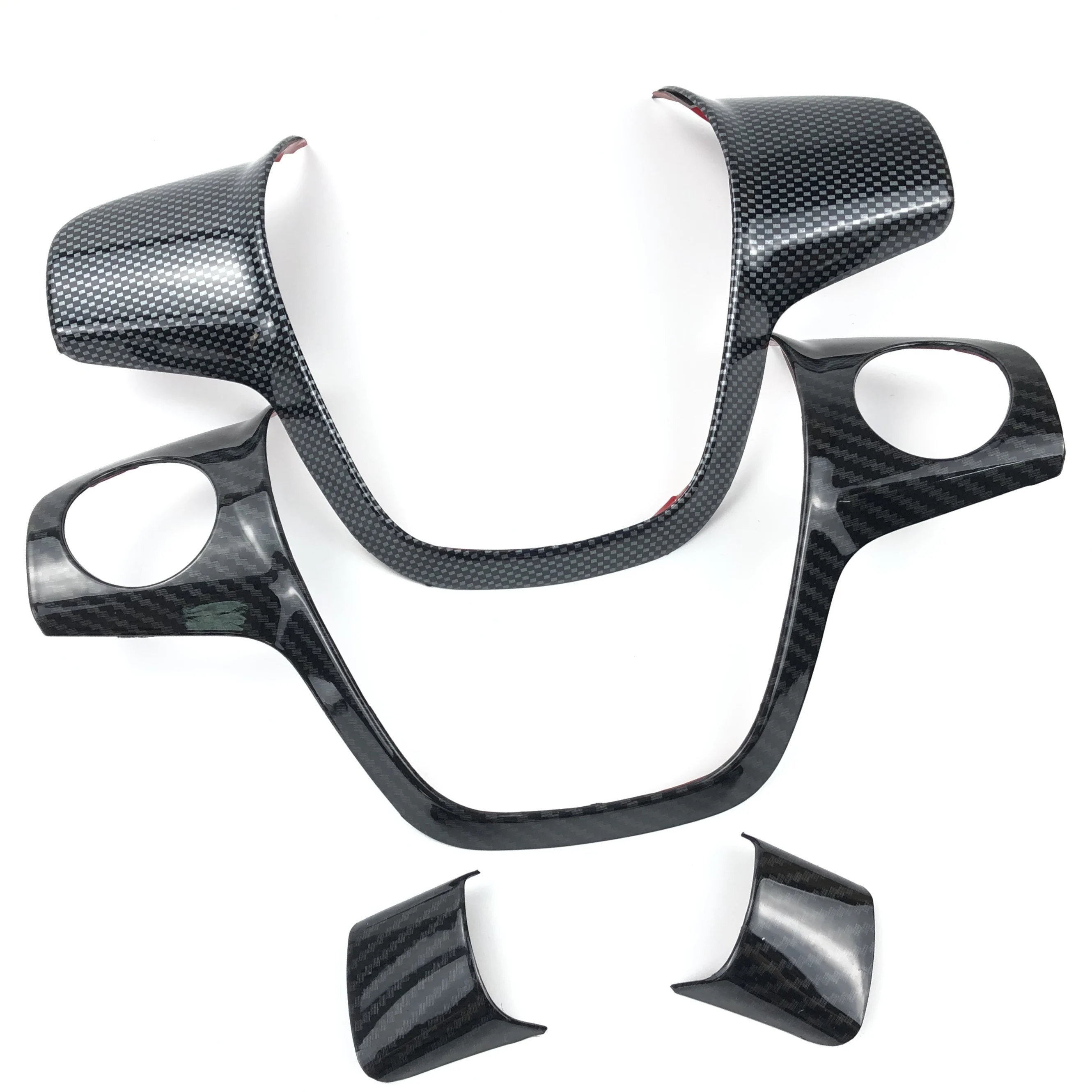 Автомобильный Стайлинг отделка рулевого колеса наклейка декоративный чехол для