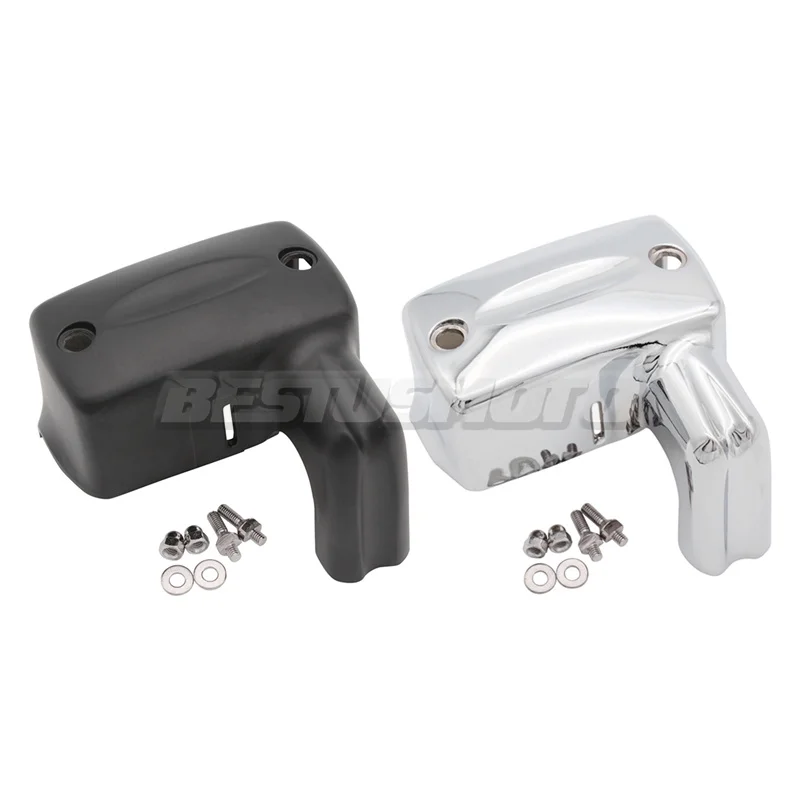 МОТОЦИКЛ хром черный главный тормозной цилиндр для переднего колеса Крышка Honda