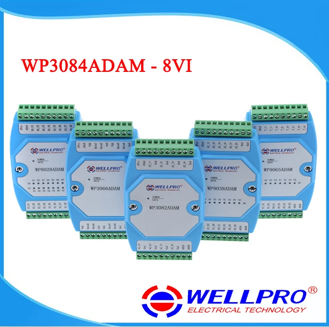 

0-10V analog input module voltage acquisition module RS485 Modbus communication-wp3084adam