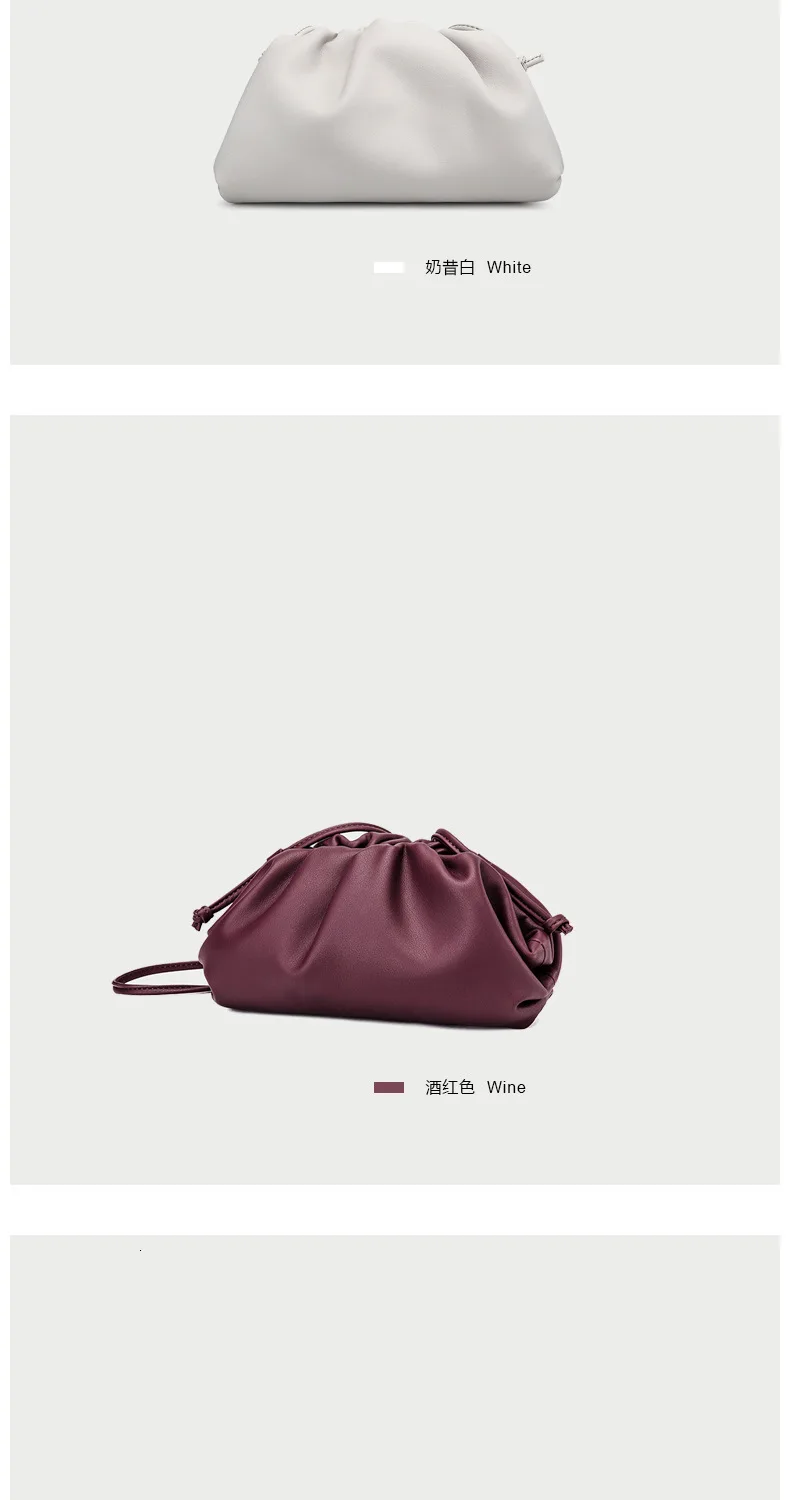The Pouch Bag Day Clutch Soft Leather Hand Bag Dumpling Luxury Handbags Women Bags Designer Crossbody Bags For Female Michael