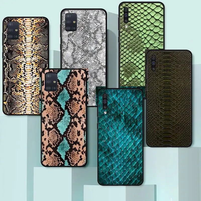 

Snake Skin fashion pattern Phone Case For Samsung galaxy A S note 10 7 8 9 20 30 31 40 50 51 70 71 21 s ultra plus
