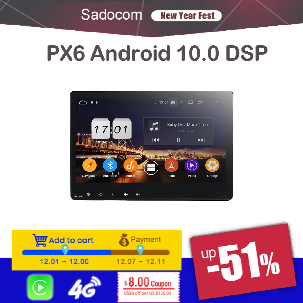10 1 &quotPX6 Android 0 для Honda HRV VEZEL 2014-2017 4 Гб + 64 8-ядерный автомобильный DVD-плеер GPS Glonass