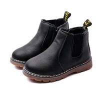 children boots for boys girls autumn winter thick cotton fashion kids ankle boots martin boots with zipper classic 21 36 warm