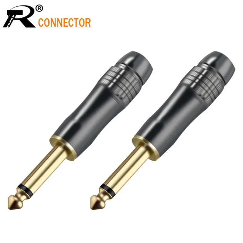 

Гнездо 6,3 мм плавное металлическое покрытие Моно разъем в сборе провод разъем роскошный аудио разъем