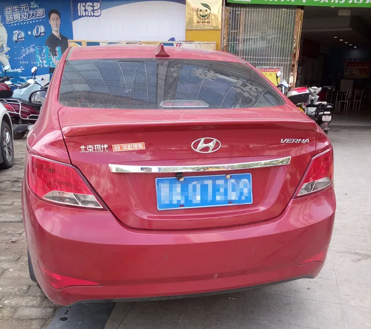 Спойлер для Hyundai Verna 2010-2016 спортивный спойлер из ABS материала заднего крыла