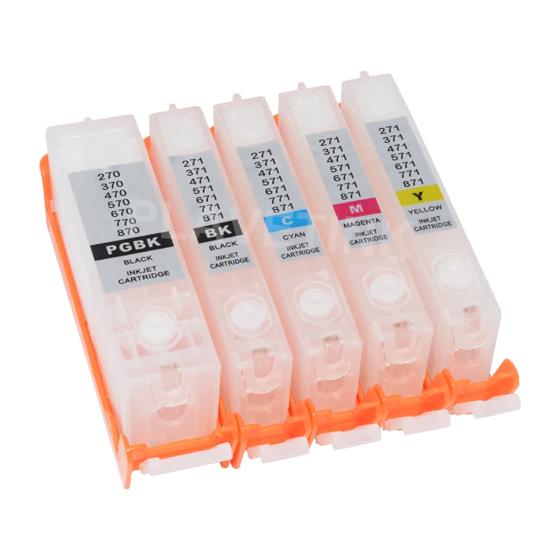 Plavetink 100ml Printer Ink Refill Kit + Refillable Cartridge For Canon PGI 570 CLI 571 XL PIXMA MG5750 MG5751 Printers | Компьютеры и