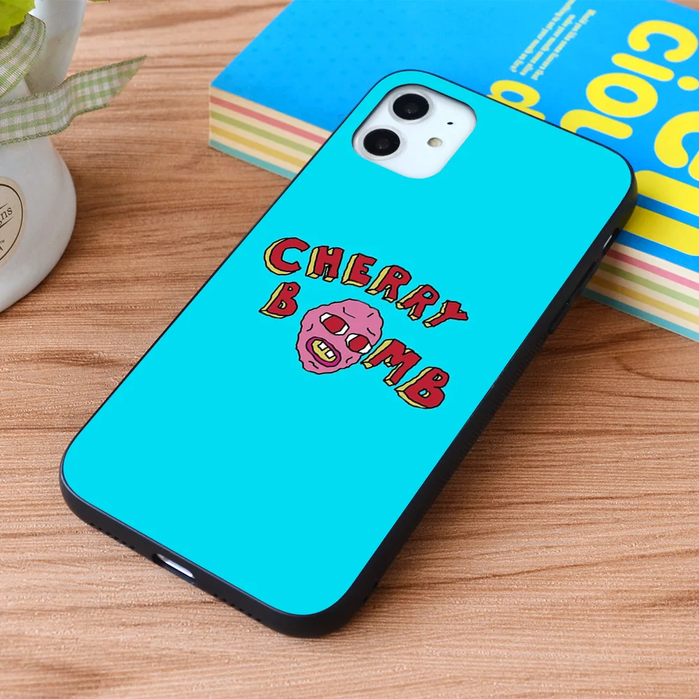 

For iPhone Cherry Bomb Soft TPU border Apple iPhone Case
