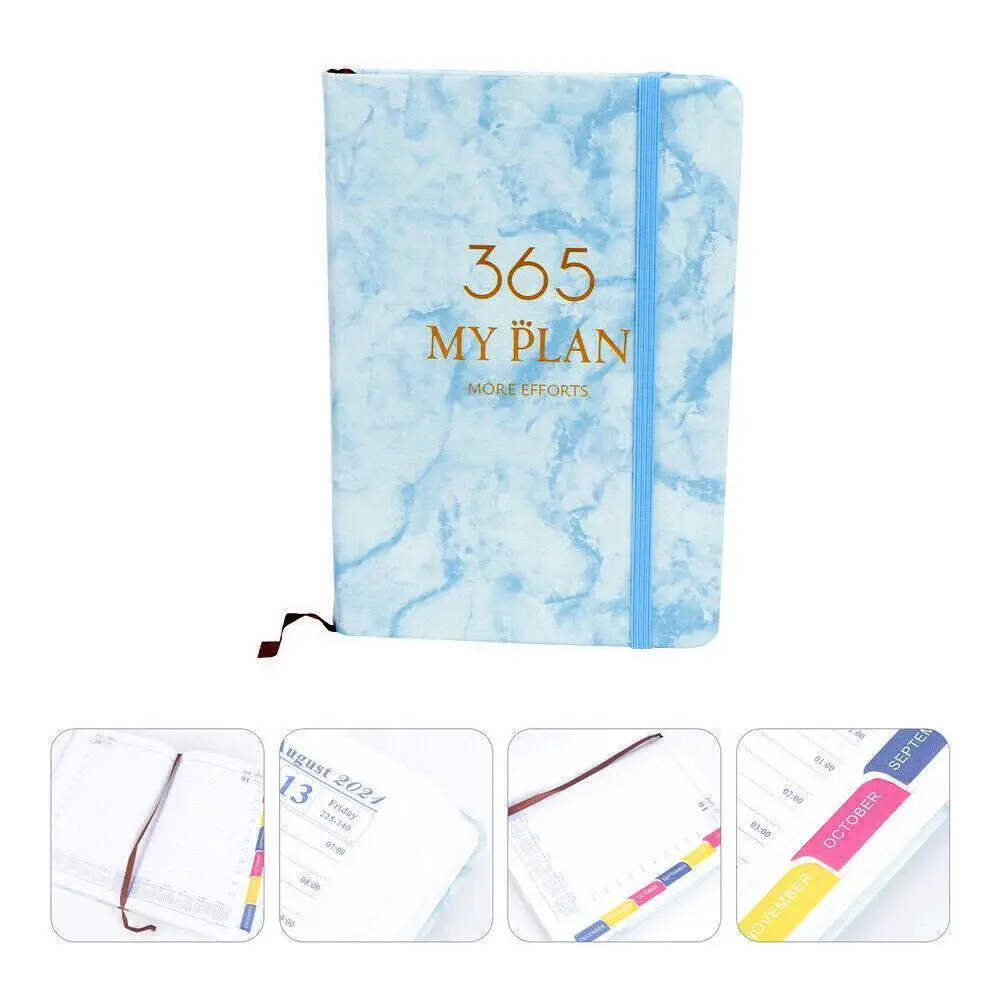 

365 планировщик, ежедневник, блокнот, супер толстая внутренняя страница, годовой ежедневный план, журнал, запись канцелярские принадлежности...
