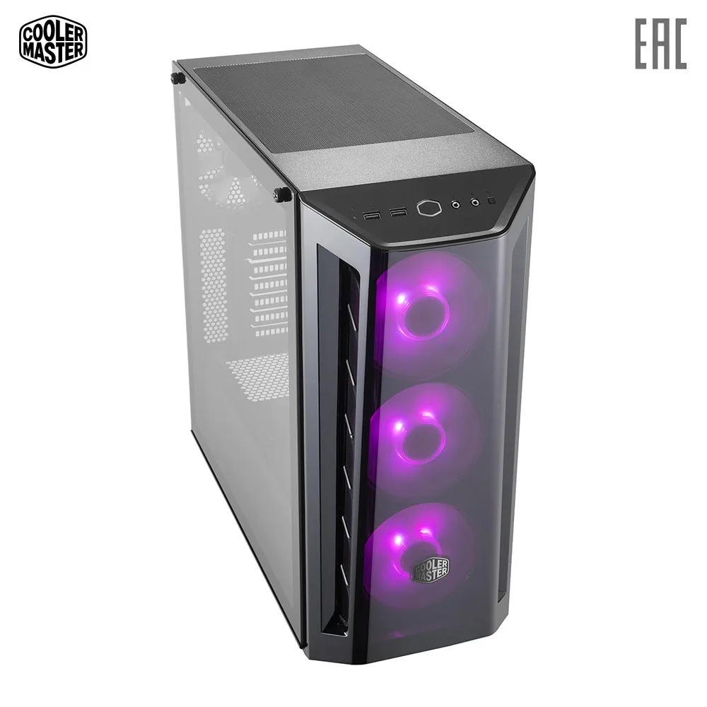 Корпус COOLER MASTER MasterBox MB520 RGB Acryl version MidiTower без Б/П ATX MicroATX MiniITX MCB B520 KGNN RGB|Корпуса для