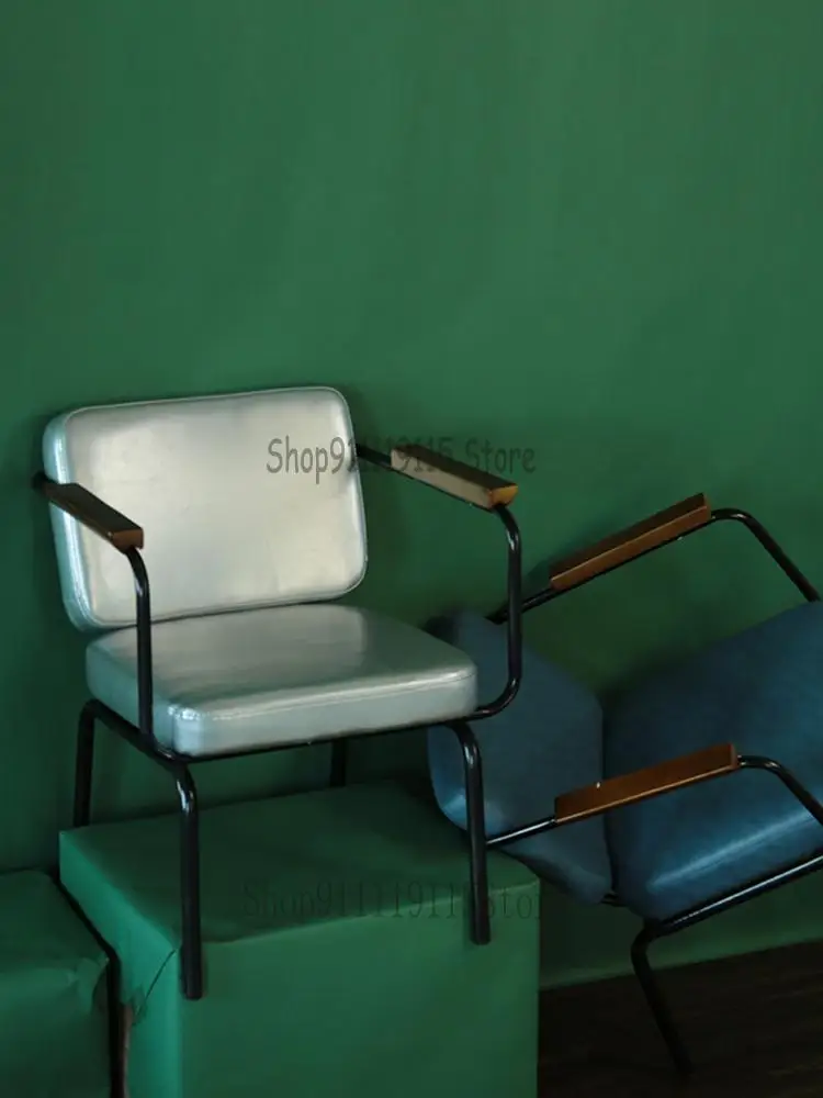 Металлическое кресло в стиле ретро стул для отдыха кофейни обеденный креативный