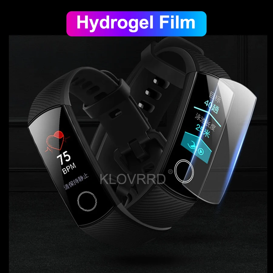 Защитная Гидрогелевая пленка на весь экран для huawei Honor Band 5 смарт наклейка в виде