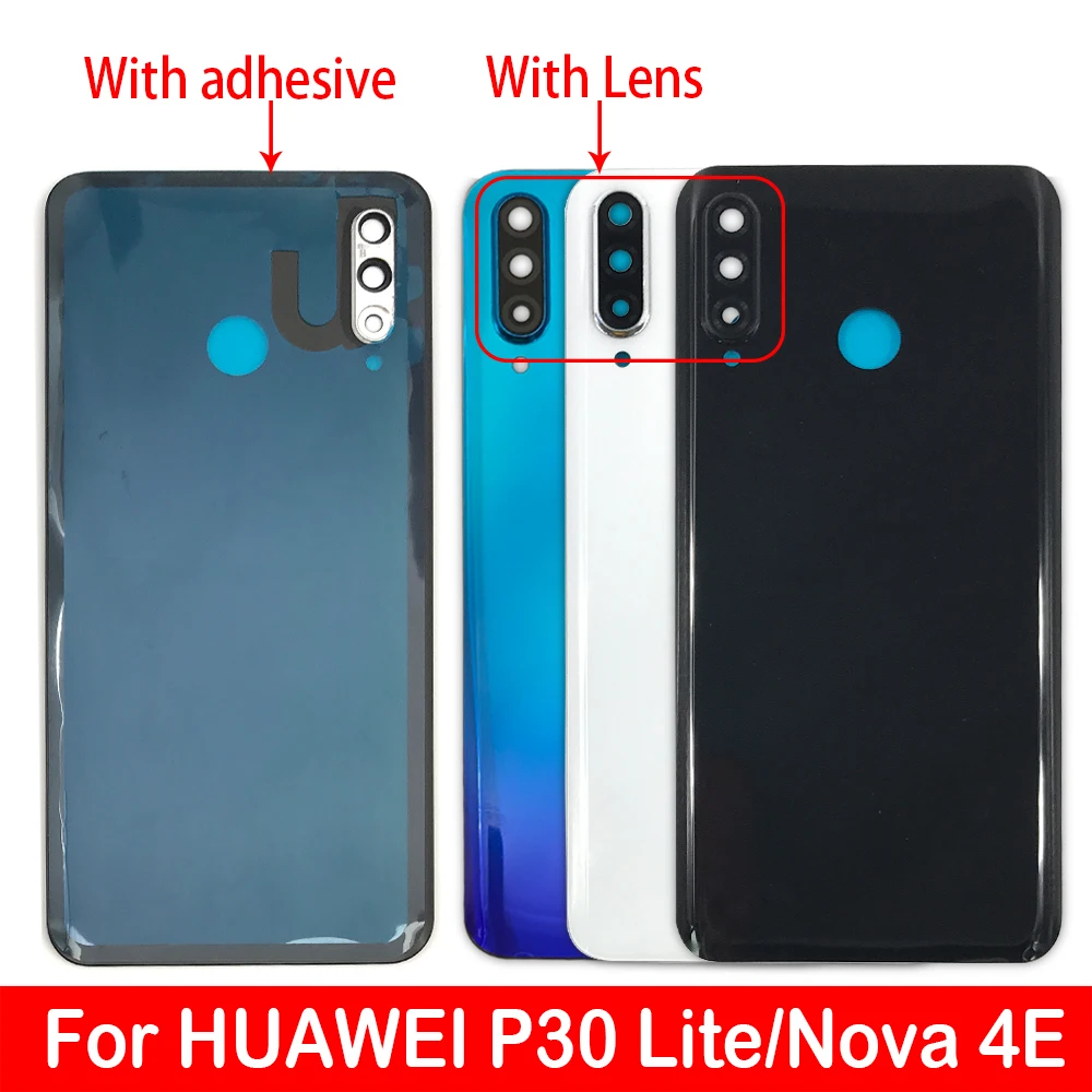 Сменная стеклянная задняя крышка батарейного отсека камера объектива для Huawei P30