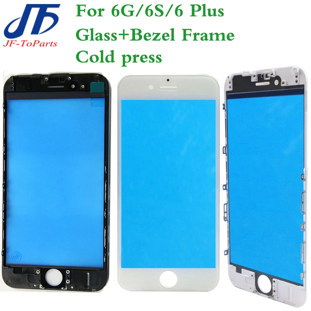10 шт. замена сенсорной панели для iPhone 6g 6s/6 Plus/7g/7 P/8G/8 P Передняя защитная, внешняя, стеклянная линза с рамкой