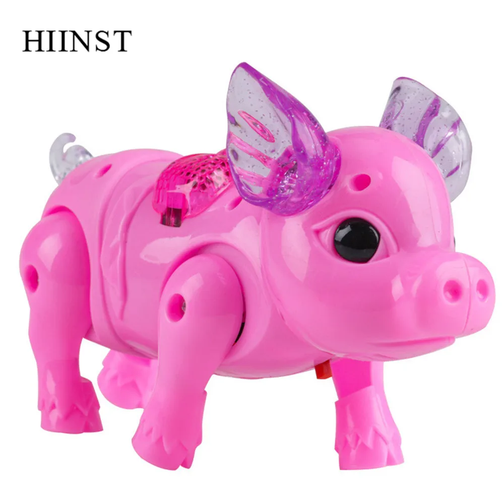 HIINST Игрушки для девочек мини ходячая свинья пение музыка сенсорный Электронный