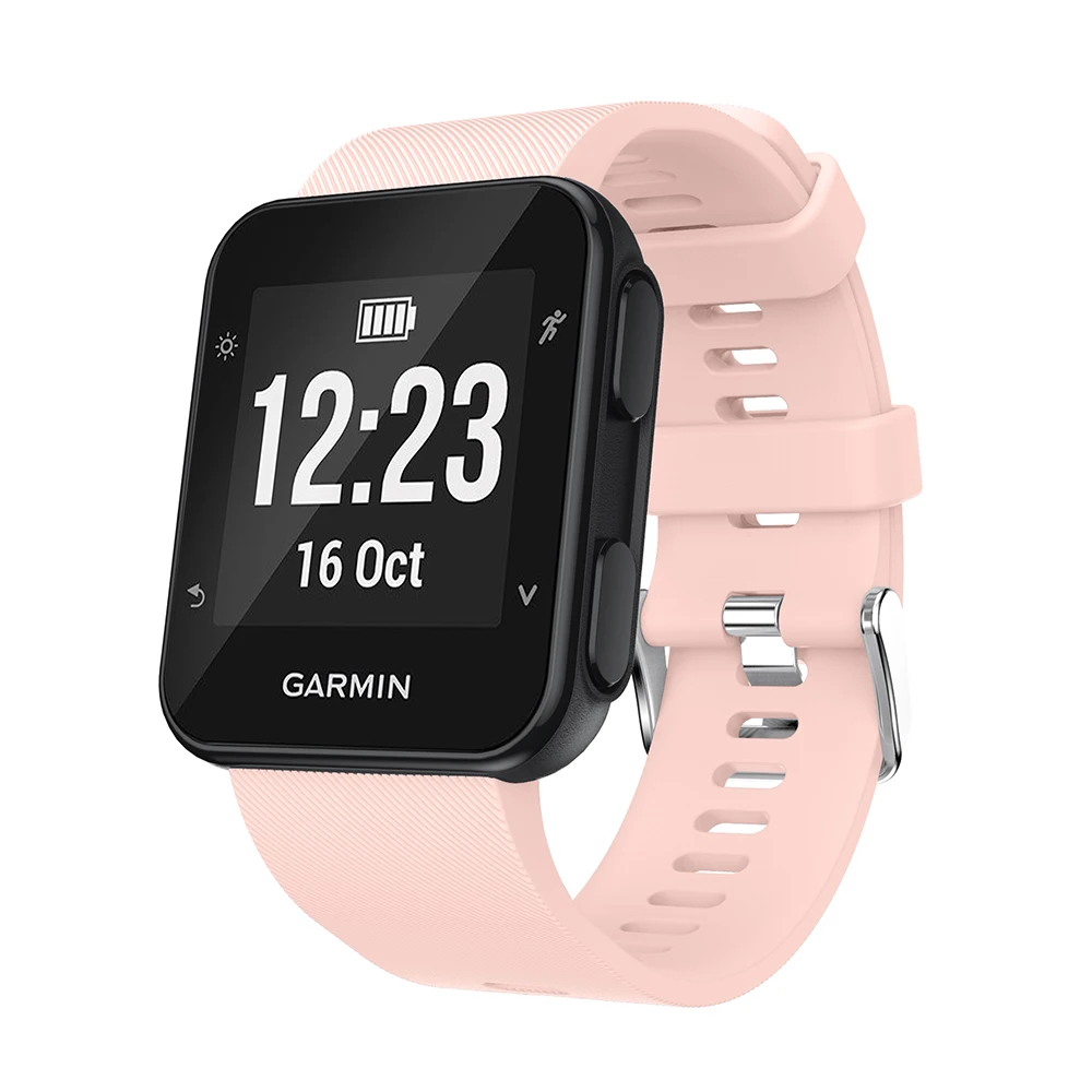 Ремешок силиконовый для смарт-часов Garmin Forerunner 35 30 сменный мягкий браслет