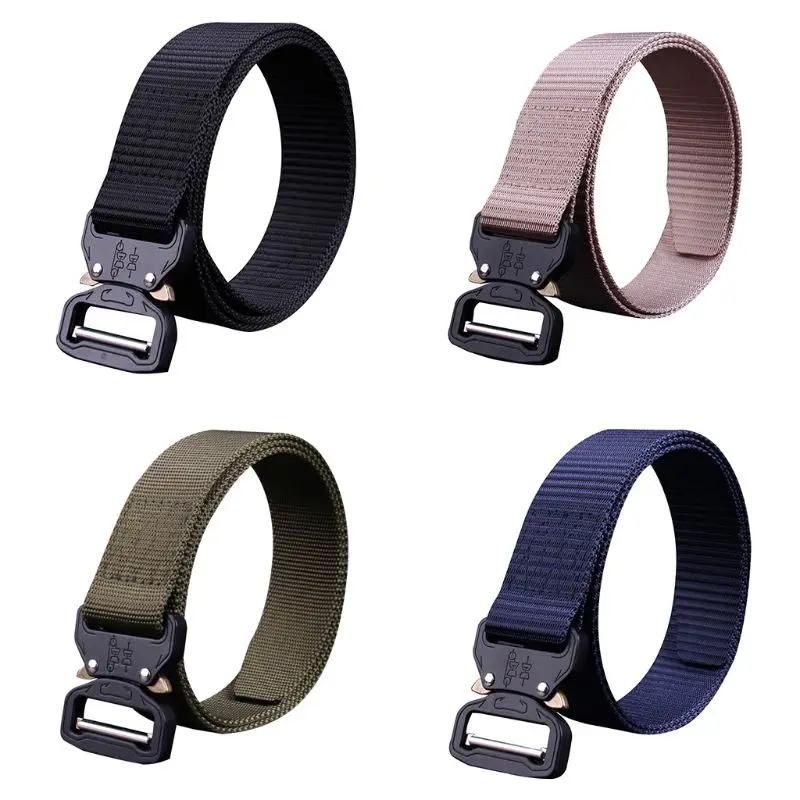 

Adjustable Mens Military Nylon Waist Belt Combat Straps Outdoor Rescue