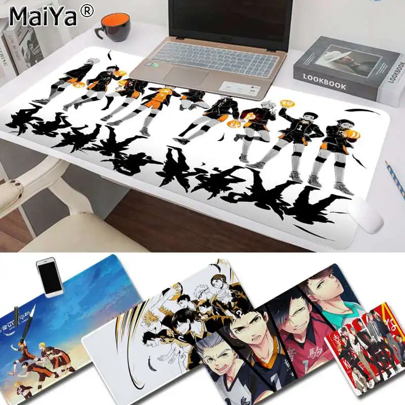 

Резиновый коврик для мыши Maiya с забавными рисунками Аниме haikyuu для мальчиков, прочный резиновый коврик для компьютерной игровой мыши