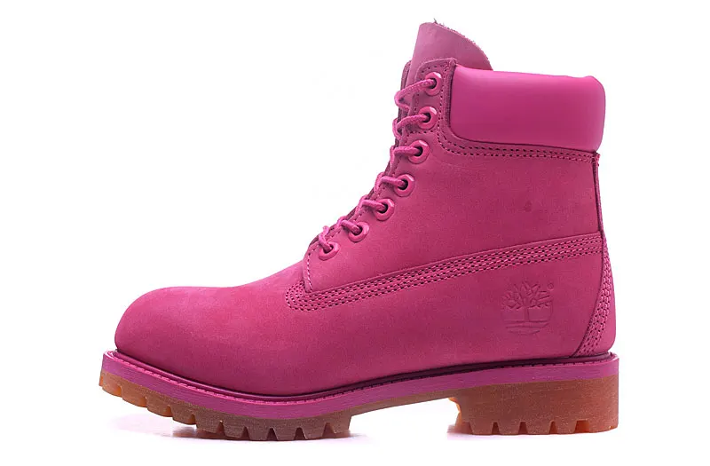 TIMBERLAND PRO Women's Winter Solid Ankle Boots Light Rose Red Color High-Top Genuine Leather Upper Shoes 10061 Size Eur 36-39 | Спорт и