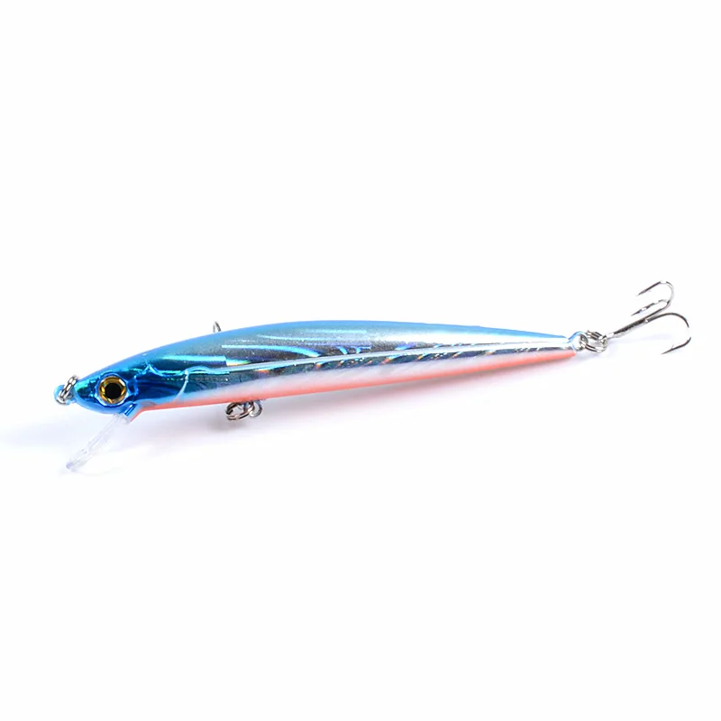 

hot selling false baits 11cm/9.2g Sinking Minnow Fixed Weight Fishing Lure Wobbler Rock Trout Bait Tackle