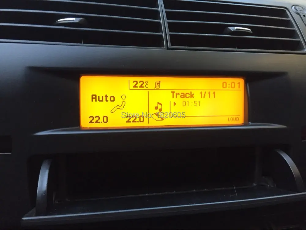 Высококачественный экран с поддержкой USB и Bluetooth желтый дисплей 12-контактный для