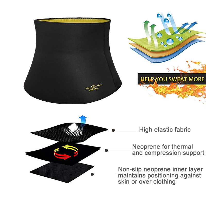 Пояс триммер мужской из неопрена для похудения и похудения|Корректирующее белье|