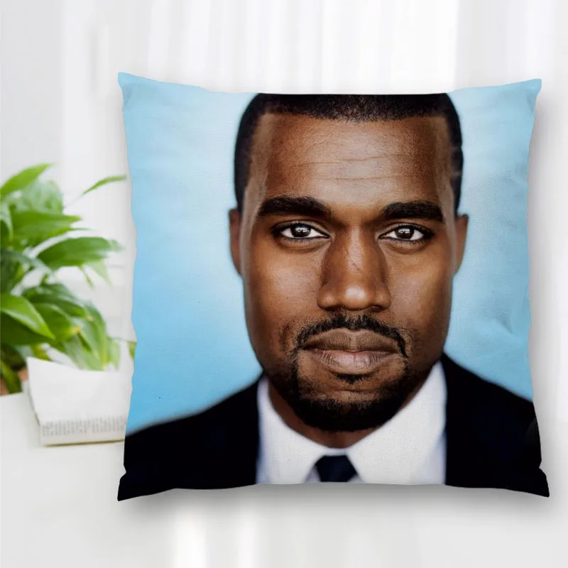 

Hot Sale Custom Decorative Pillowcase Singer Kanye West Square Zippered Pillow Cover Best Nice Gift 20X20cm 35X35cm 40x40cm