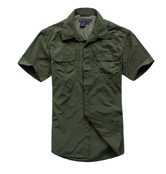 

3XL Large Size Mens Outdoor Sport Quick Dry T-shirt Summer Climbing Training Thin Lapel O-neck Military Uniform Tactical T Shirt
