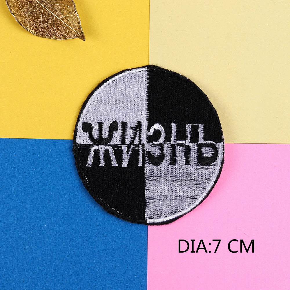 Нашивки в стиле панк с вышивкой дьявола нашивки надписями военная эмблема