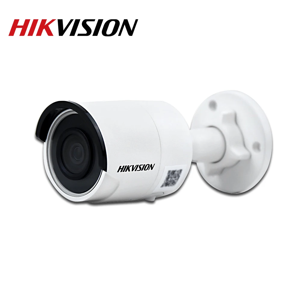 Hikvision IP Камера 4MP ИК фиксированная пуля DS 2CD2043G0 I PoE камера Встроенный слот карты Micro