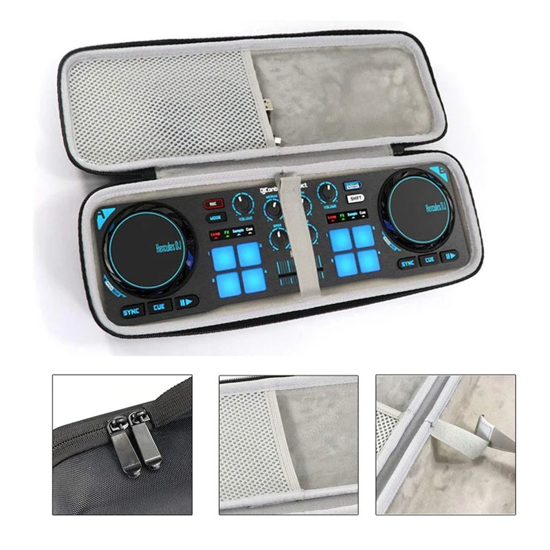 Портативная сумка для управления диджеем жесткий Дорожный Чехол Hercules компактный
