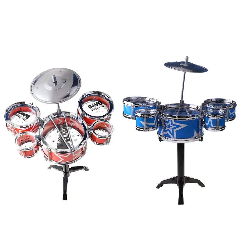 

Childrenâs Mini Jazz Drum Set Kids Musical Educational Instrument Toy with Stick