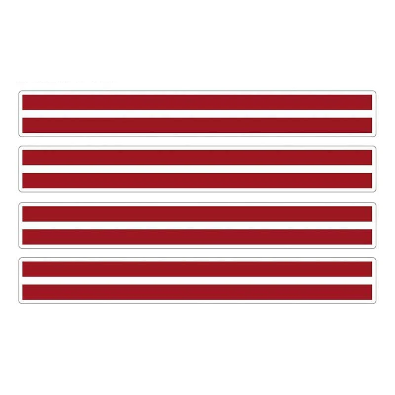 

Hot 4pcs Patriotic Stickers Flag Stripes Vinyl PVC 13cm X 1.7cm Car Motorcycle Reflective Tuning Latvia Car Sticker