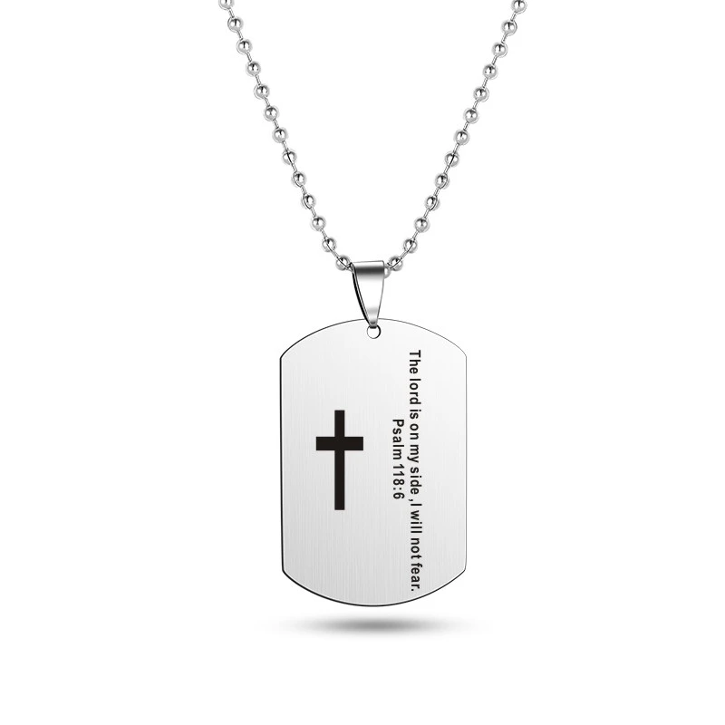 2021 Новое поступление крест Писания ожерелье стих из Христианской Библии молитва