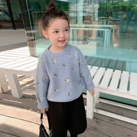 girl sweater kids baby%c2%a0outwear tops%c2%a02021 cherry thicken warm winter autumn long sleeve knitting pullover children clothing
