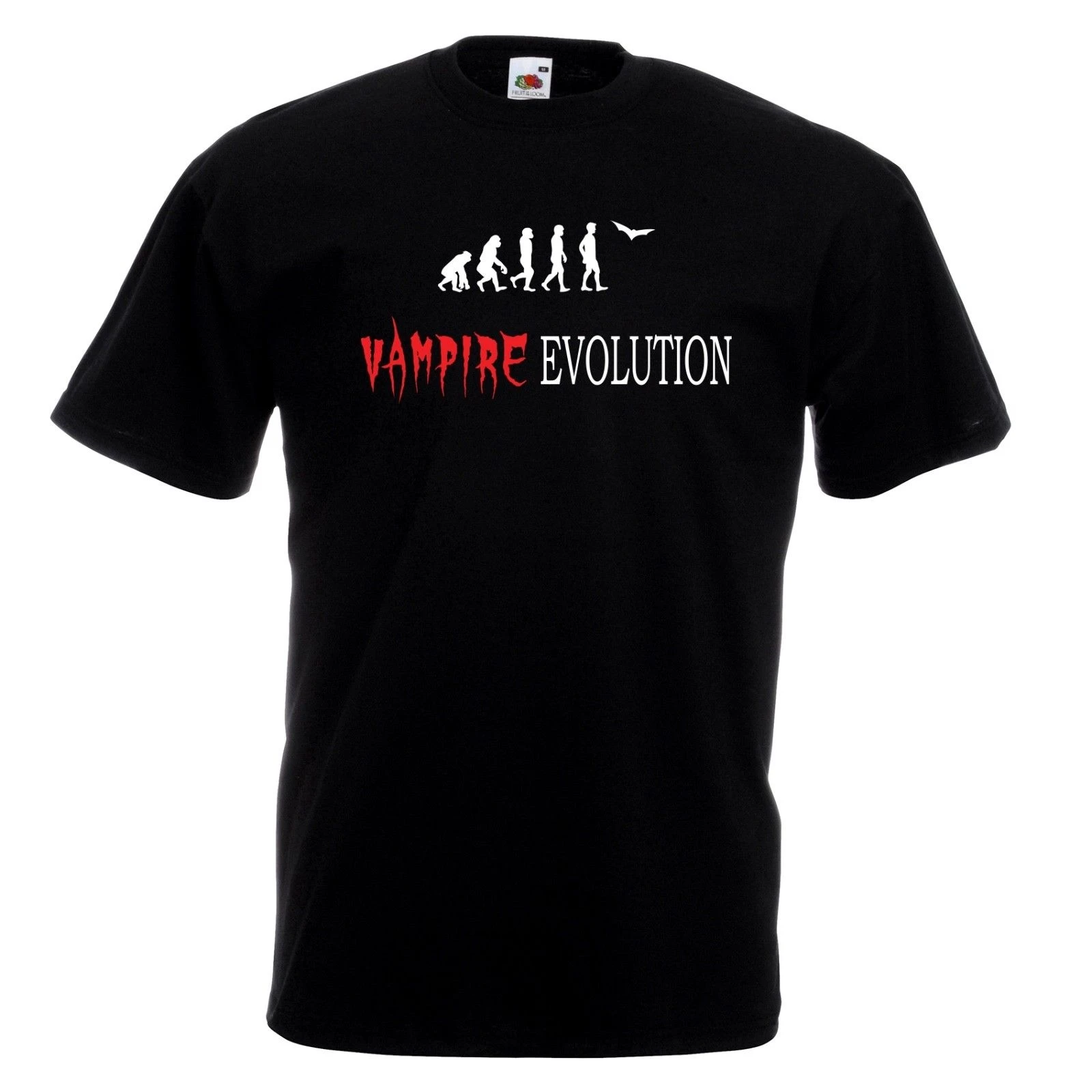 Футболка эволюции вампира Забавный костюм на Хэллоуин вечерние топ с Дракулой