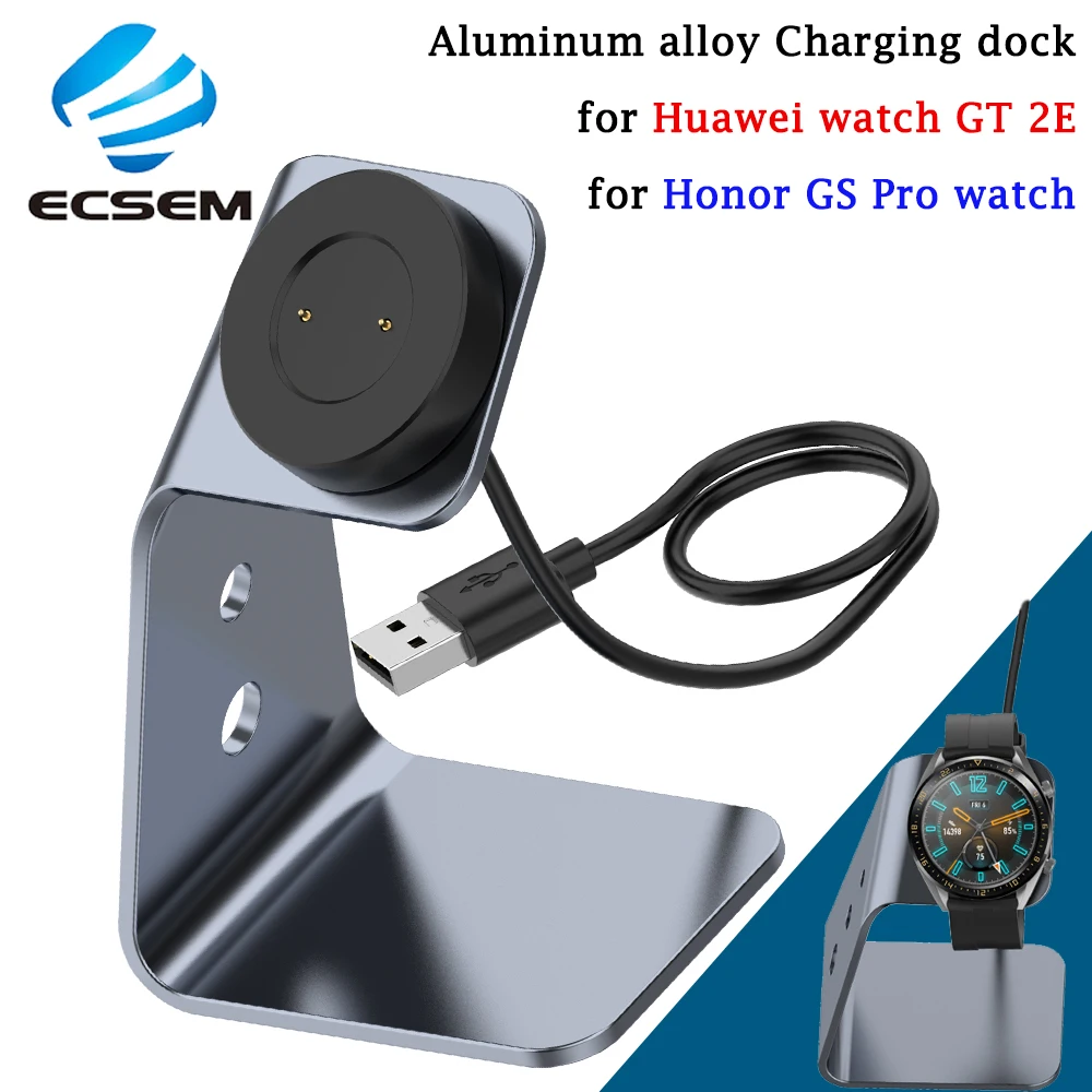 Charging dock for Huawei watch GT/GT 2E smart watch adapter Aluminum alloy holder charger station for Honor GS pro watch power