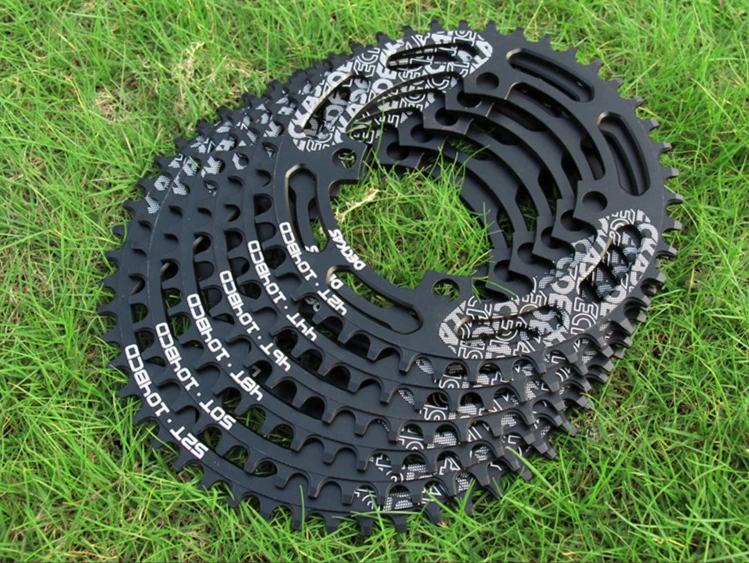 

DECKAS Ultralight MTB Bike Round/Oval Narrow Wide Chainring 40T 42T 44T 46T 48T 50T 52T Chain Wheel 104BCD Chain ring Crankset