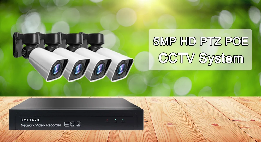 4ch 5MP poe ptz комплект H.265 система видеонаблюдения 8ch NVR Открытый водонепроницаемый 2,8-12 мм 4X оптический зум ip-камера видеонаблюдения