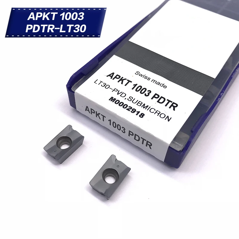 10 шт. APKT1003 PDTR LT30 LAMINA CNC лезвие карбида фрезерные Вставки для индексируемого